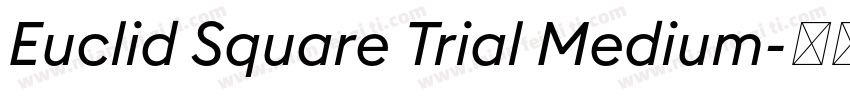 Euclid Square Trial Medium字体转换